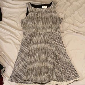 Business Casual Black and White Dress